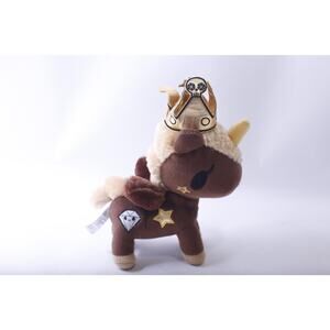 tokidoki, Unicorno, Prima Donna, Plush Brown Unicorn wearing a Crown, Stuffed
